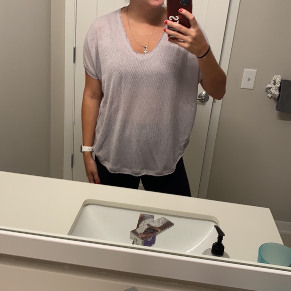 Flowy light gray size small shirt urban outfitters
